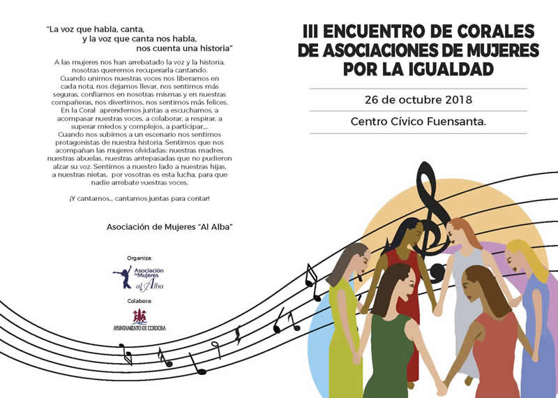 III Encuentro de corales de asociaciones de mujeres por la Igualdad, 26OCT18.